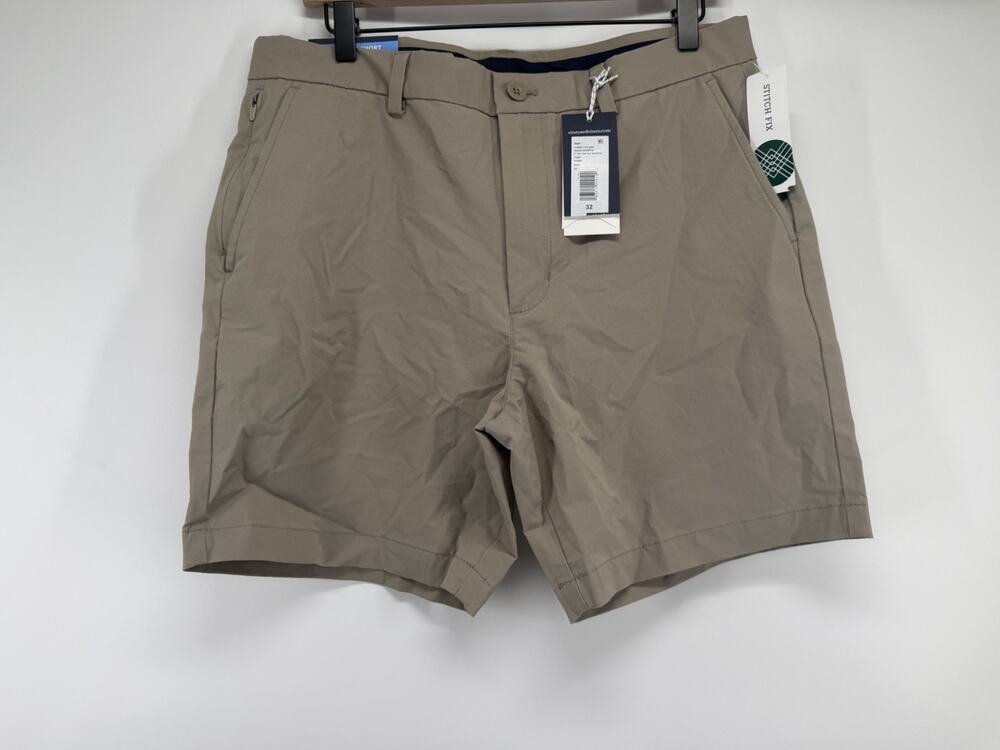 NWT Vineyard Vines OTG On-The-Go Shorts Men's Size 32 Khaki 7 Inch Inseam Tech